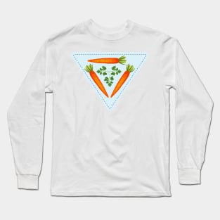 Cute Veggie Stamp Long Sleeve T-Shirt